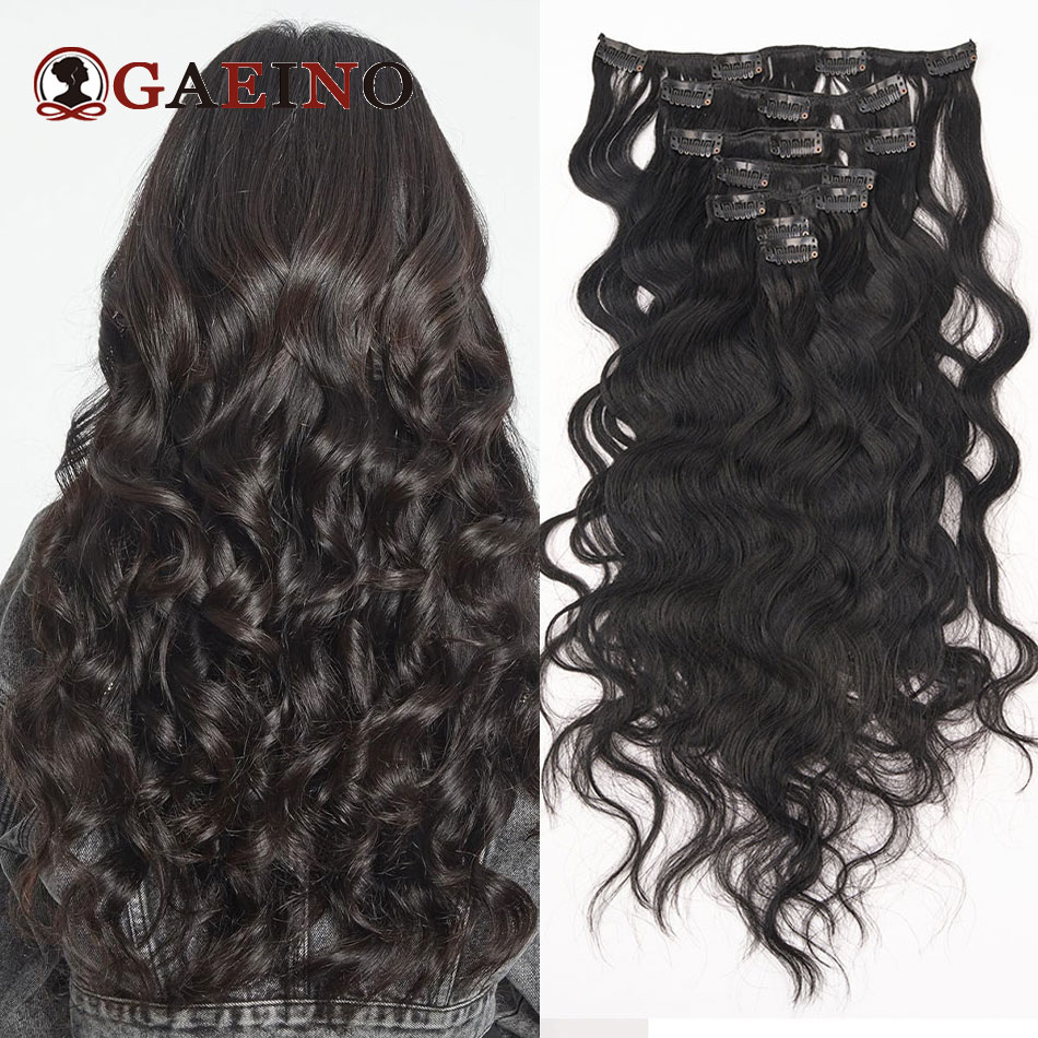 12A الطبيعية موجة كليب Ins وصل - مراجعة Seamless Clip In Hair Extensions Human Hair وسعره