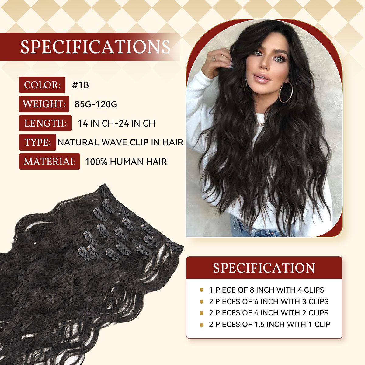 12A الطبيعية موجة كليب Ins وصل - مراجعة Seamless Clip In Hair Extensions Human Hair وسعره