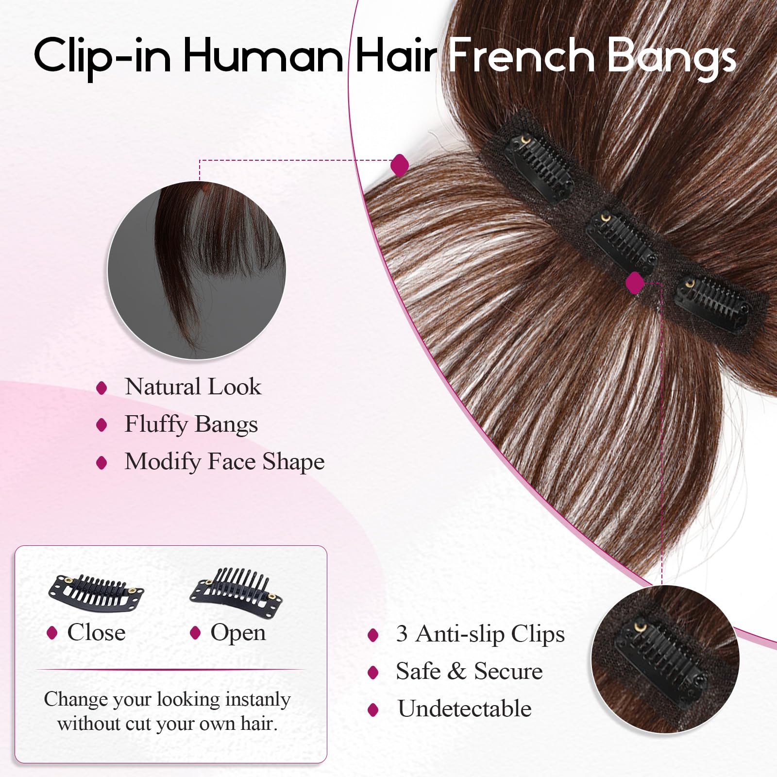 100% مقاطع الانفجارات الشعر ال - مراجعة Seamless Clip In Hair Extensions Human Hair وسعره