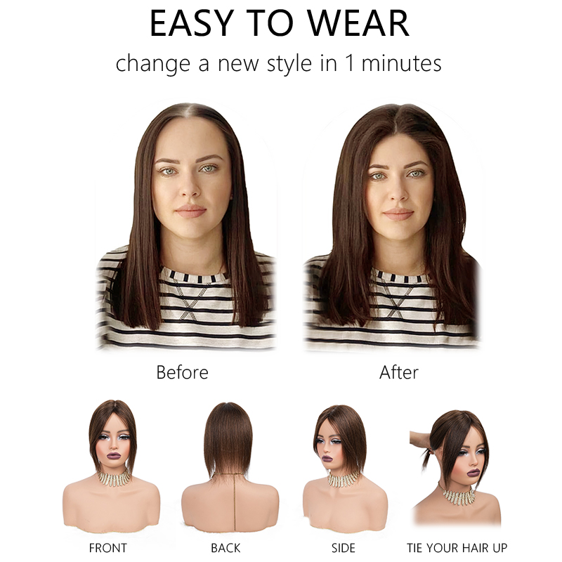 10 بوصة 100% الشعر البشري 13X1 - مراجعة Seamless Clip In Hair Extensions Human Hair وسعره